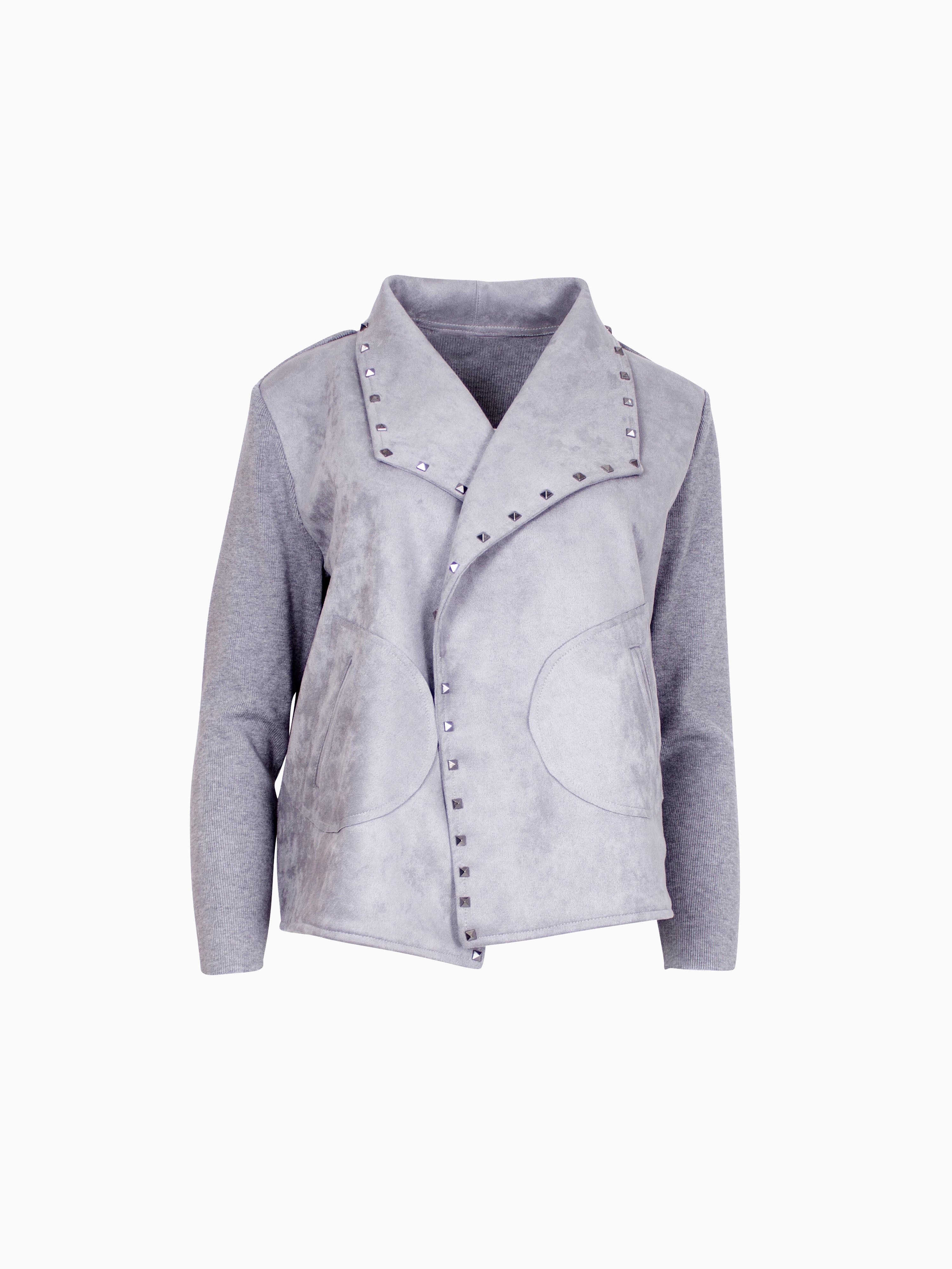 Biker Jacke in Wildlederoptik