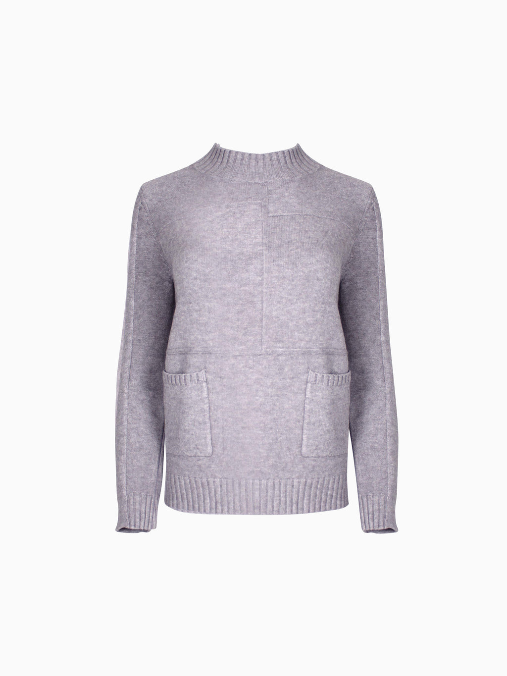 Pocket Jumper Melange Grau